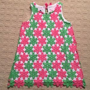 Mud pie girls 3T green/pink summer dress